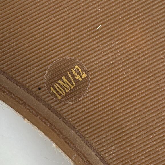 Lucky Brand Grecilyn Black Suede Espadrille Sandal Flats Woven Shoe Size 10‎ M - Picture 9 of 9